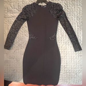 French Connection Black lace cocktail dress. Size 4.